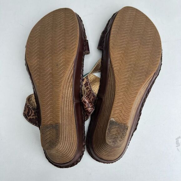 LArtiste Spring Step Flower Rhinestone Wedge Sandals Charlotte Size 41 US 9.5-10 - Picture 8 of 8